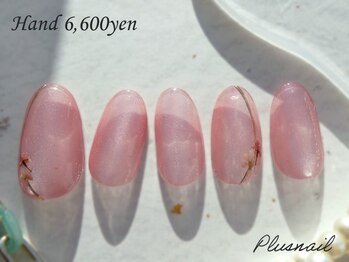 プラスネイル 北千住東口店(PLUS NAIL)/【3279】マグネット×フラワー