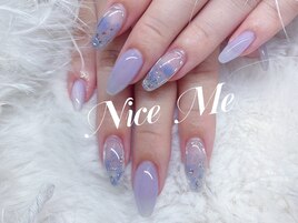 涼風ラベンダーニュアンスネイル