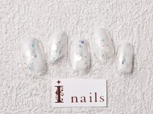 アイネイルズ 梅田店(I nails)/塗りかけラメニュアンス ¥7200