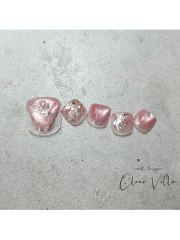 ネイルサロンクリアヴィラ(nail salon clear villa)/フットnuance designコース¥9990