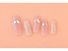ヴァンネイル(VINGT NAIL nail&eye beauty)/ストーンフレンチ