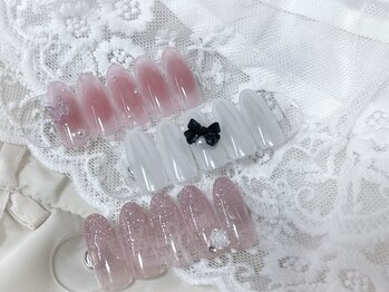 エンジェルネイル(AnGel Nail)の写真/AnGel Nailで流行の韓国ネイルを楽しもう☆ワンホンガーリー系も沢山ご用意◎駅から1分で行けるサロン♪