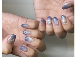 グラデーション　ブルー　水滴