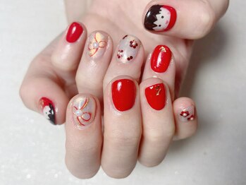 マハロネイル(Mahalo Nail)/持ち込みデザイン☆手書きアート