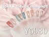 【sns話題メーカー】gold silver マグネットワンカラー　￥5980