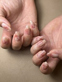 桃ネイル