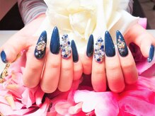 ナッティーキャット(Nutty cat)/ブルー埋め尽くし