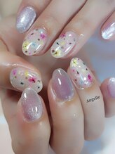 アンジュレ(Angelle)/押し花ネイル