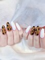 ラベンダーネイル(Lavender nail)&nbsp;豹柄ネイル