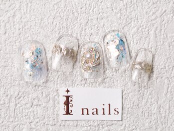 アイネイルズ 梅田店(I nails)/ニュアンスクリアネイル￥8200