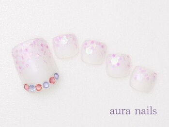 アウラネイルズ(aura nails)/●フットジェル　￥９，９００
