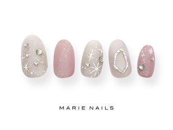 マリー ネイルズ いわきラトブ店(MARIE NAILS)/定額7,700円税込グレージュ0204e