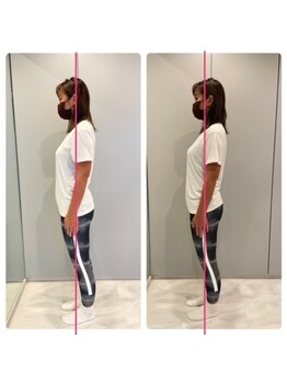 エーピラティス 美生体研究所(A pilates)/初回1回のみの姿勢変化(^^)