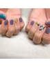 【Hand】 選べるdesign 4本。やちむんネイル