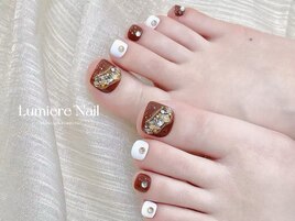 クリスマス/冬ネイル/ツイード