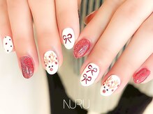ヌル ネイル 新宿(NURU NAIL)/クリスマス/手描き/マグ/新宿