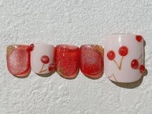 ネイルビート(NAIL BEAT)/ぷっくりさくらんぼネイル