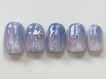 ネイルメゾン 天神店(NAIL MAISON)/夏海ラメもやもや星¥6000