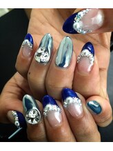 ネイルサロン アイル(nail salon i’ll)/ミラーネイル★Blue &nbsp;version