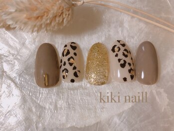 キキネイル 二子玉川(kikinail)/ヒョウ柄ネイル