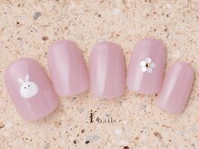 アイネイルズ 町田店(I nails)/シンプルうさぎネイル7980円