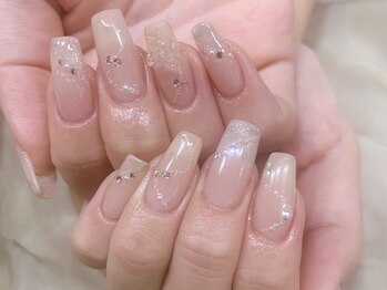 フィールネイル 天神橋店(feel nail)/マグネット/グラデ/ベージュ