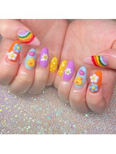 エヌ(nail studio N)/カラフルネイル☆