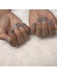 マグネット×フラッシュネイル