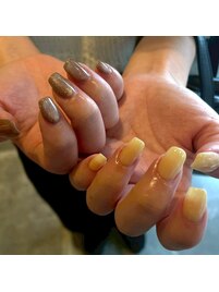 イエロー×グレージュマグ/定額