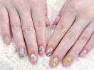 #モチーフネイル #ピンクネイル