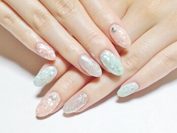 ネイルコレクション ピンク(Nail Collection Pink)/ジェルアート付け放題★シェル