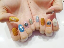 秋色カラフルネイル☆