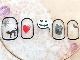 ハロウィンネイル