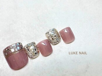 ルークネイル 恵比寿店(LUKE NAIL)/キラキラフットネイル 夏秋