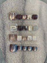 ネイルズ グラヴィス デュオ(Nails Gravis duo)/Foot定額シンプルデザイン