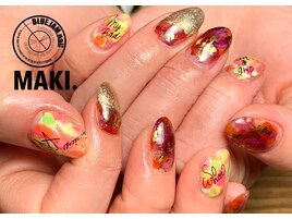 カラフルネオン☆　定額ネイル