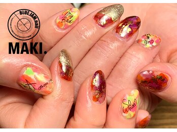 ブルージャムネイル(BLUE.JAM.nail)/カラフルネオン☆　定額ネイル