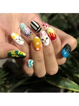 トータルサロン 白べぇーっ プラス/キャラクターネイル