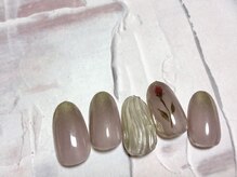 キキネイル たまプラーザ店(kikinail)/9月定額B 手書きフラワー