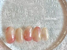 ルークネイル 恵比寿店(LUKE NAIL)/ちゅるん♪桃ネイル　春夏秋冬