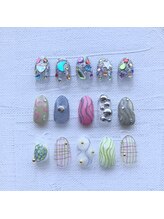 ワナネイルデザイン(wanna nail design)/【定額C】春のPLAYFUL DESIGN