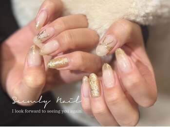 シームリーネイル(Seemly Nail)の写真/【冬オススメ★定額アート】クリスマス・お正月・成人式など、季節限定デザイン豊富♪#パラジェル使用