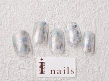 アイネイルズ 梅田店(I nails)/オーロラホイルデザイン￥7700