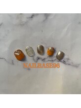 ネイルベースキュウロク(NAILBASE96)/ゴールドミラーオフィスネイル
