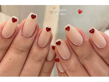 ナナアンドコー(Nana&Co.)/ハートネイル、春ネイル