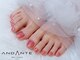 アンダンテ ネイル スタジオ トウキョウ(ANDANTE NAIL STUDIO TOKYO)の写真/自分好みのトレンドデザインで足先もお洒落に♪ナチュラルに輝く、フットネイルを楽しむなら"ANDANTE"へ