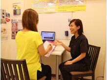 とくなが美容整体院/体験後にコースの説明