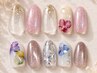 【ケア込】季節のフラワーネイル＜あじさい＞ ￥7200→￥6500