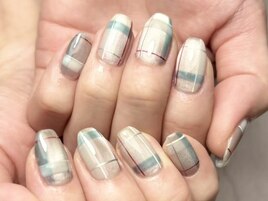 マグネットチェックネイル