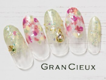クアトログランシュ 青葉台(QUATRO×GranCieux)/春色もやもやネイル／7500円